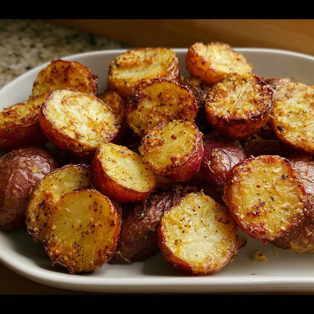 Easy Crispy Parmesan Roasted Red Potatoes Side Dish - Tasty