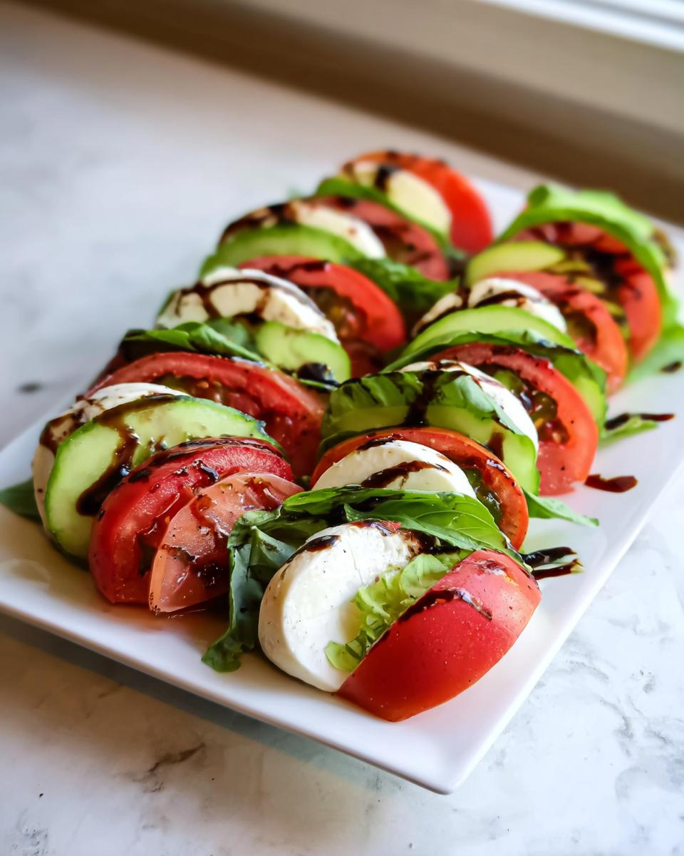 Easy Cucumber Caprese Salad - Other 2