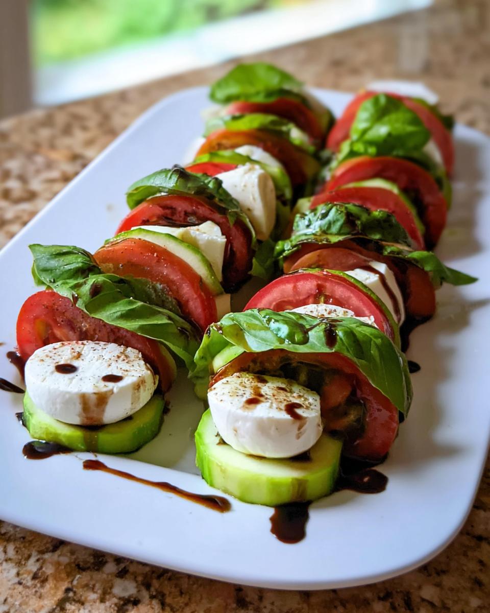 Easy Cucumber Caprese Salad - Other 3