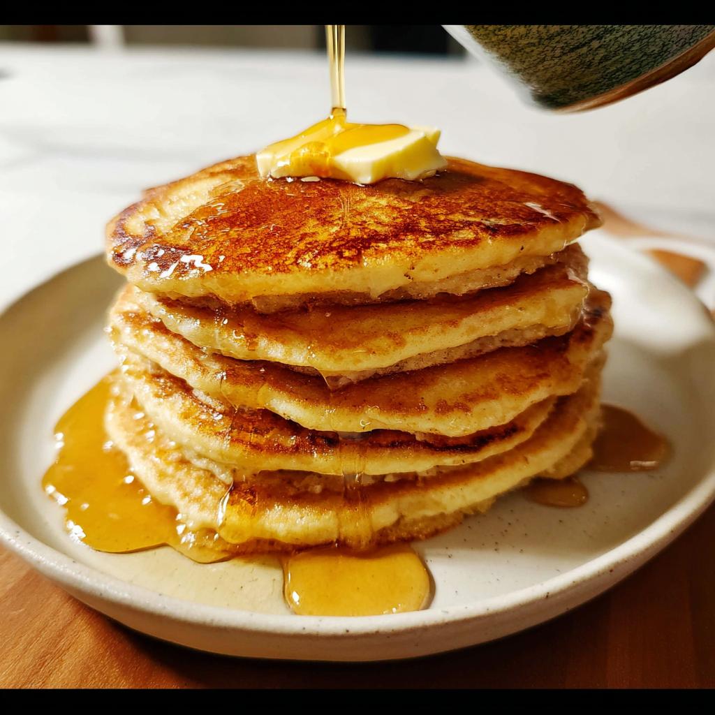 Easy Homemade Pancakes with Butter and Syrup - Tasty