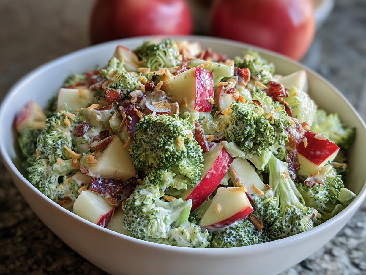 Honeycrisp Apple Broccoli Salad - Featured