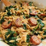 Creamy Chicken Sausage Orzo - Featured