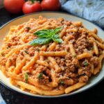 Creamy High Protein Beef Pasta - Featured