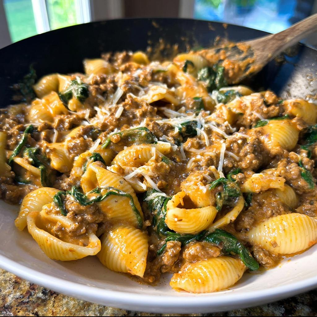 Creamy High Protein Beef Pasta - Tasty