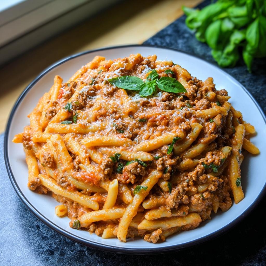 Creamy High Protein Beef Pasta - Tasty