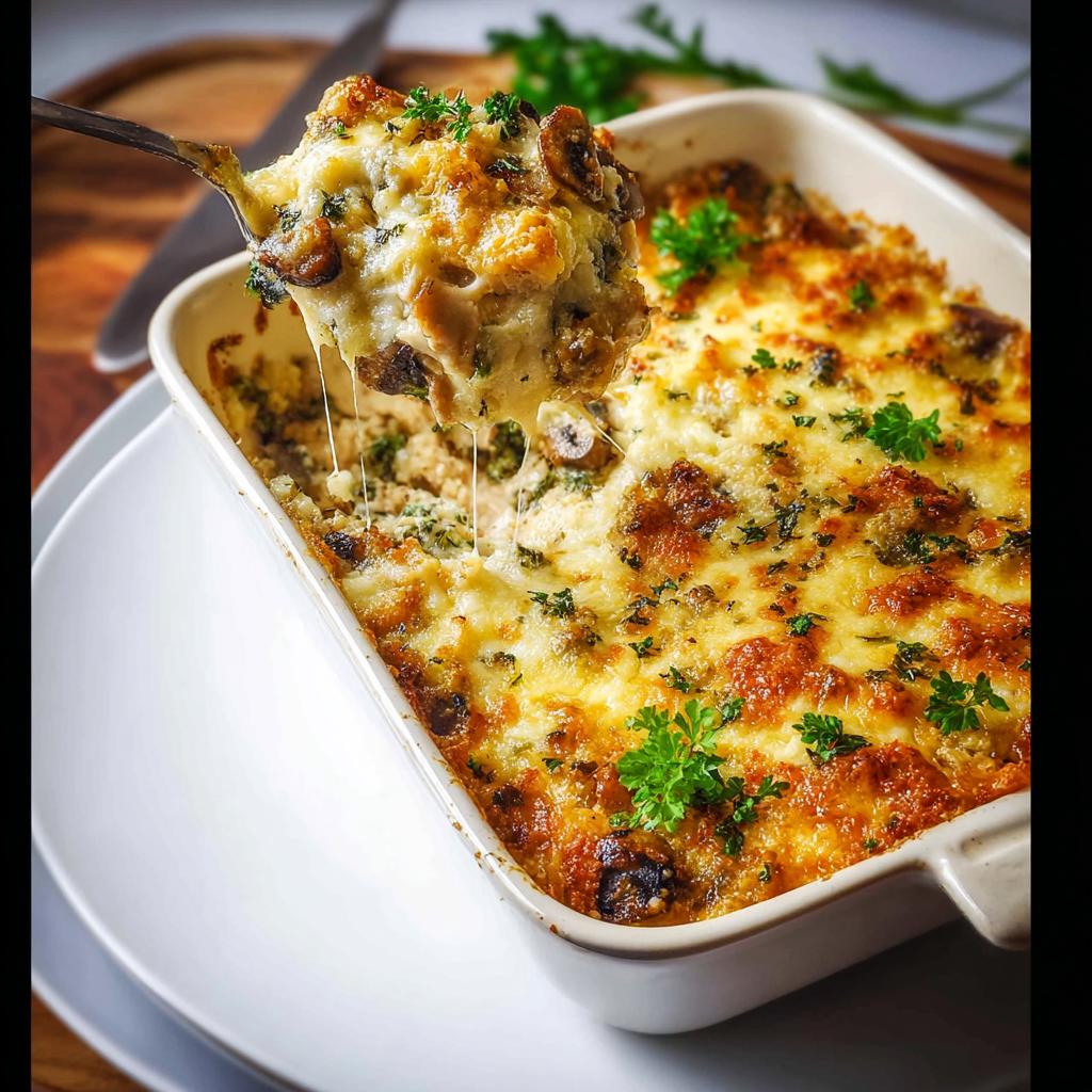 Creamy Low Carb Chicken Casserole - Tasty