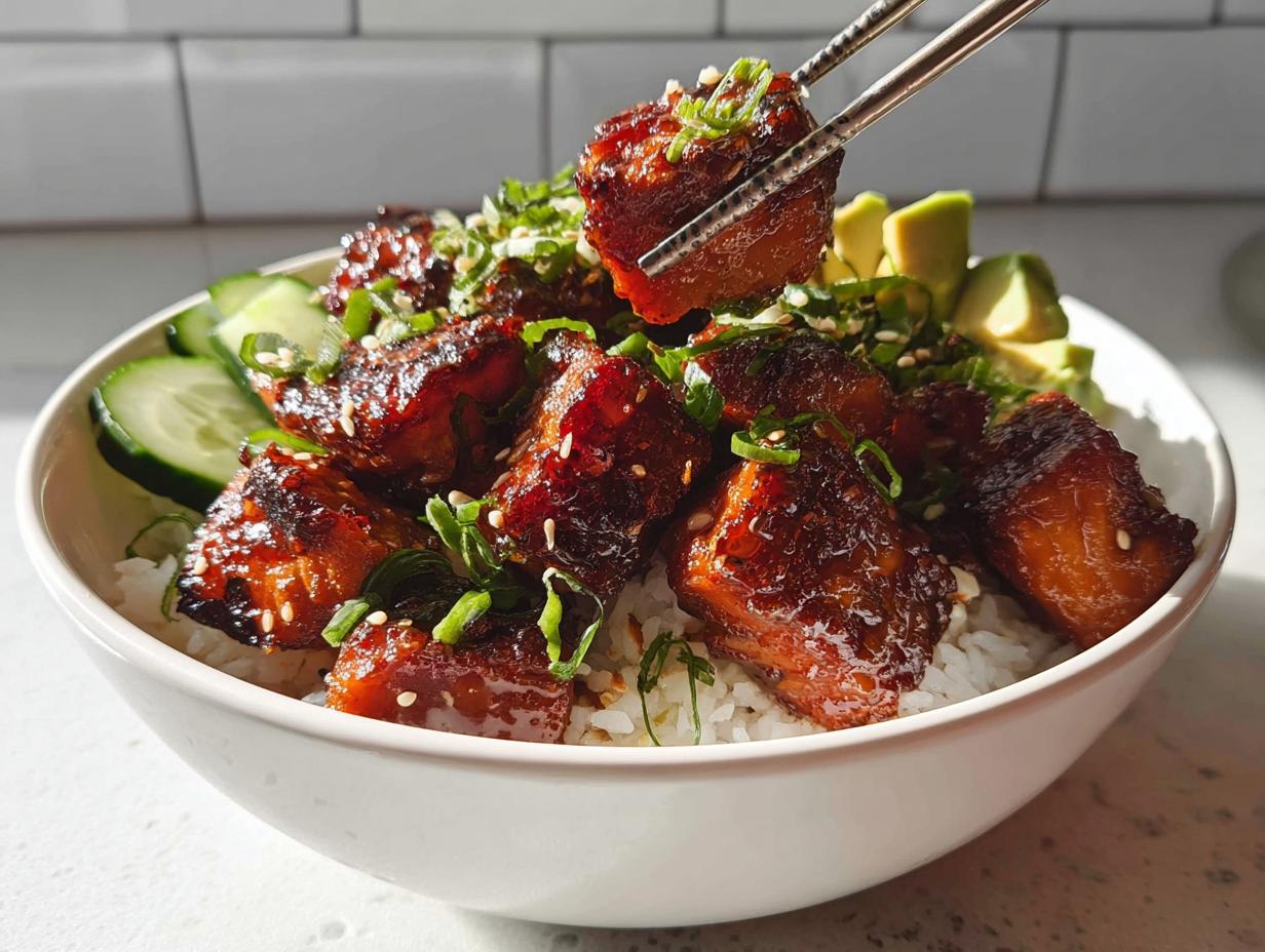 Crispy Salmon and Rice Bowl - Featured