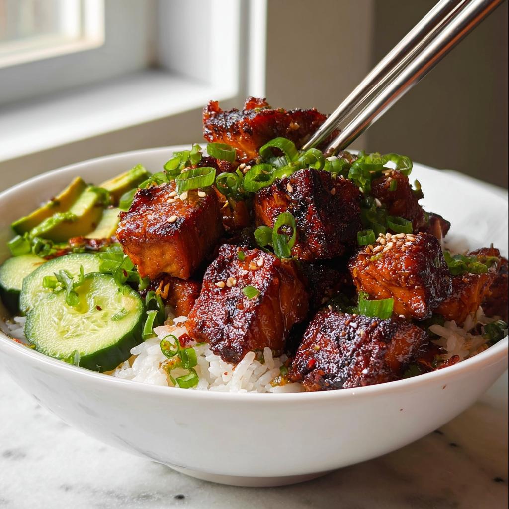 Crispy Salmon and Rice Bowl - Tasty