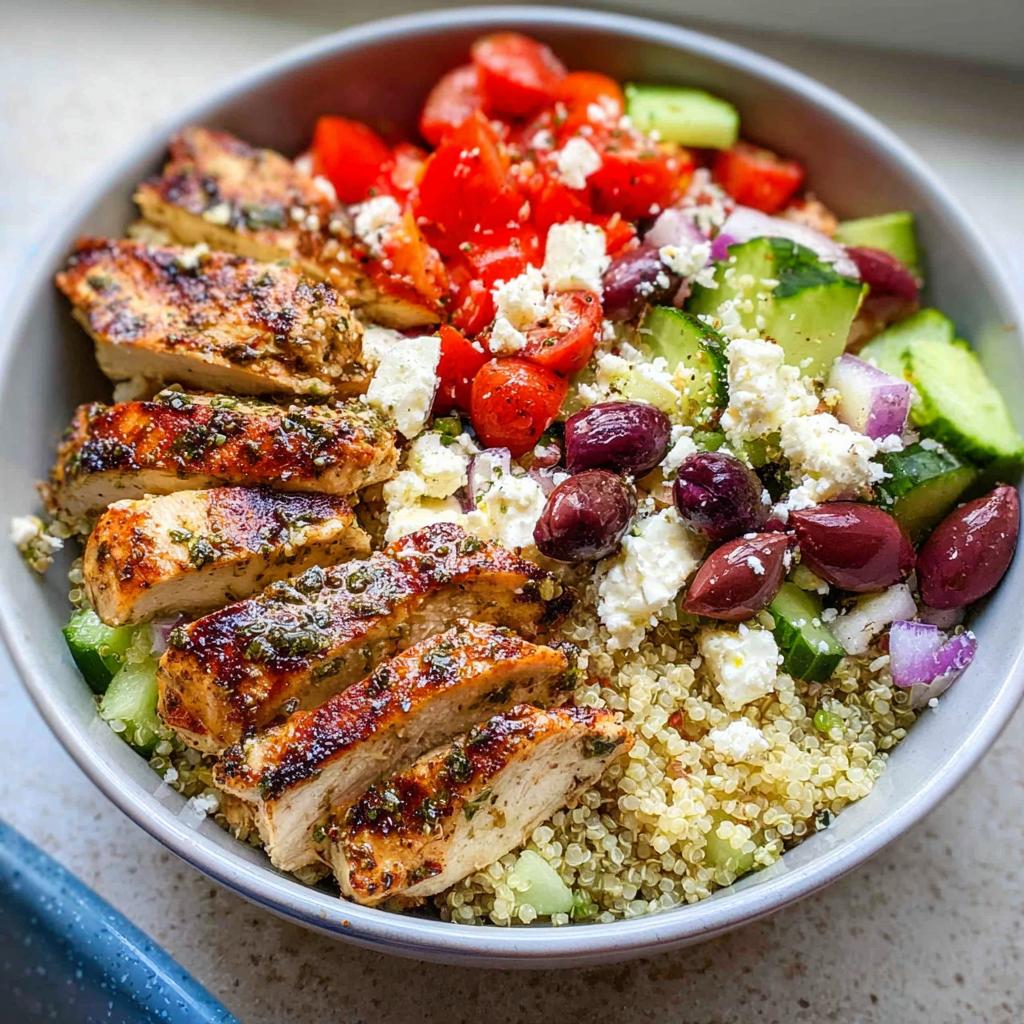 Greek Chicken Bowls: Easy Clean Eating Meal Prep - Tasty