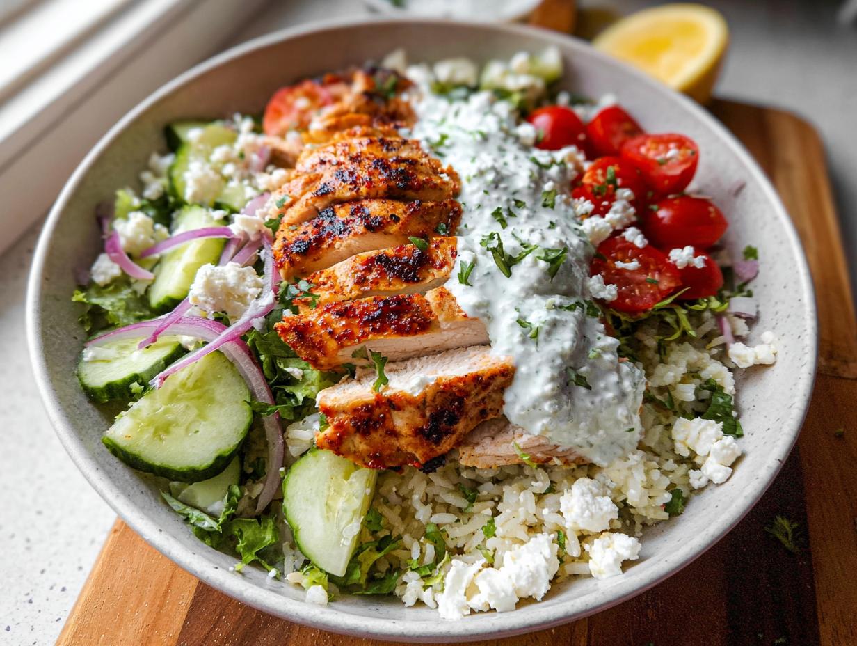 Greek Chicken Bowls - Featured