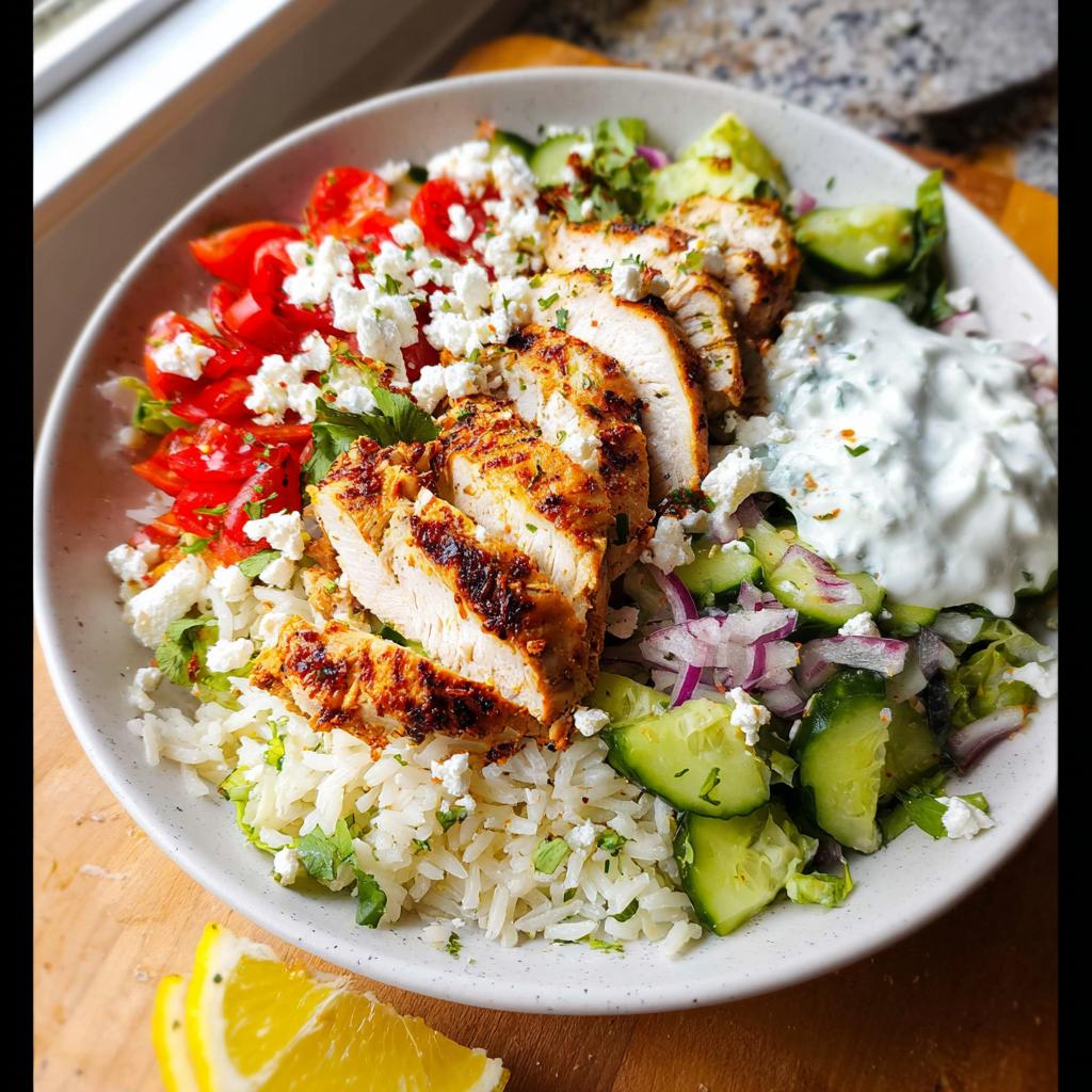 Greek Chicken Bowls - Tasty