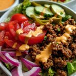 High-Protein Cheeseburger Bowls Recipe - Featured