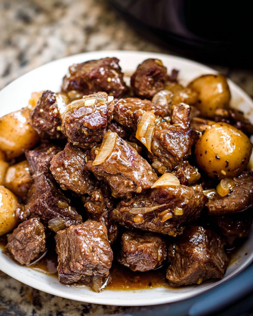 High Protein Slow Cooker Garlic Butter Beef Bites - Other 2
