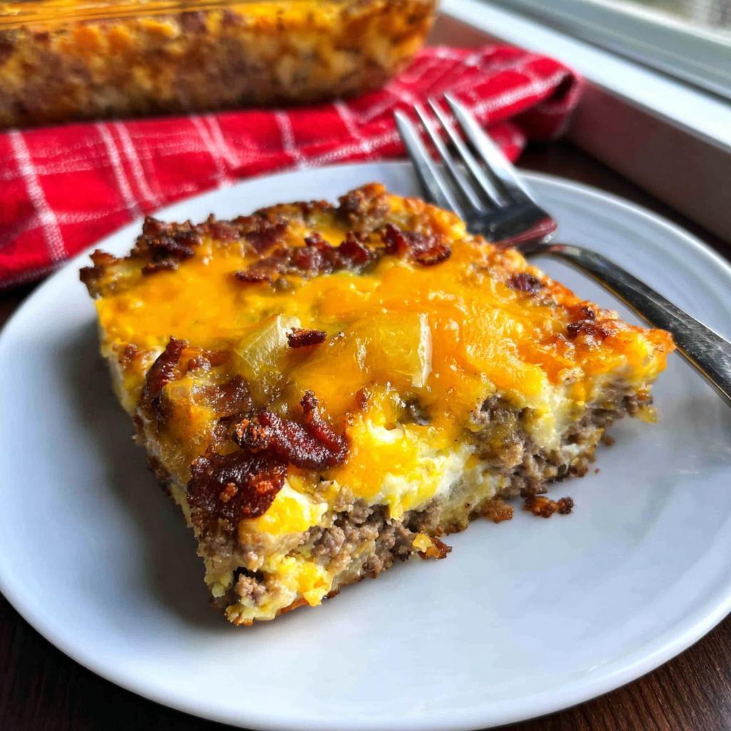 Low-Carb Bacon Cheeseburger Casserole - Tasty