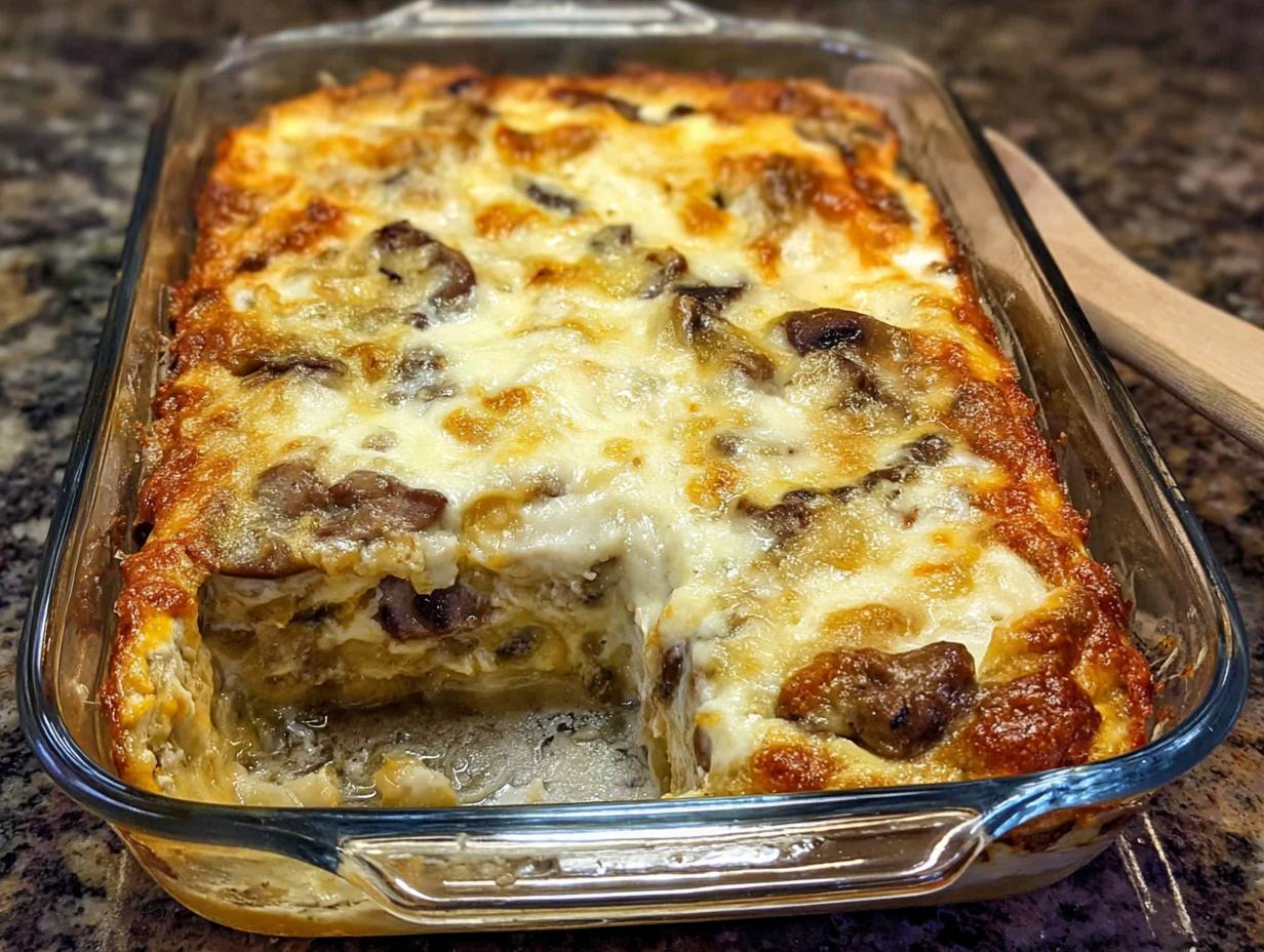 Low Carb Philly Cheesesteak Casserole - Featured