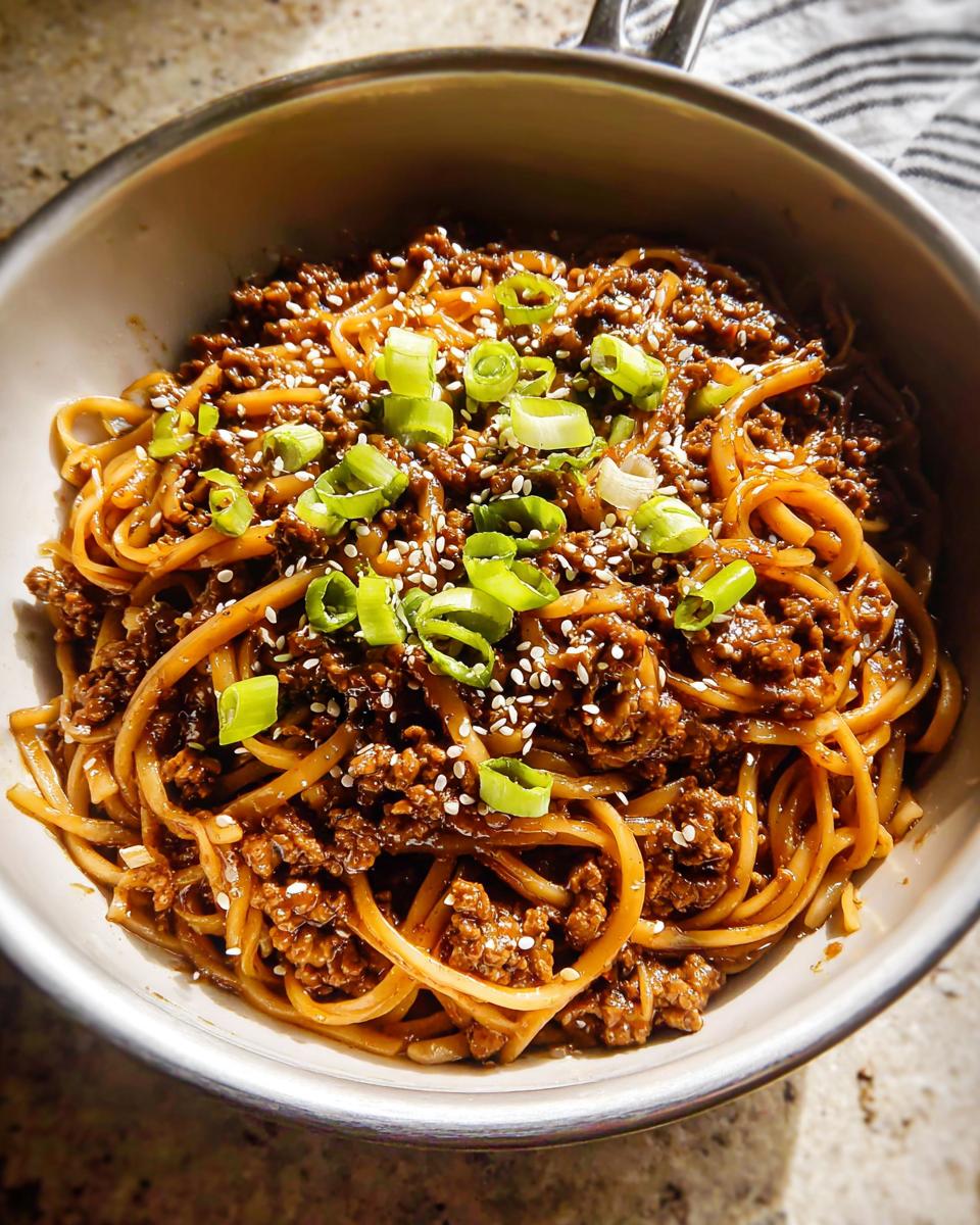 Mongolian Ground Beef Noodles Recipe - Other 1