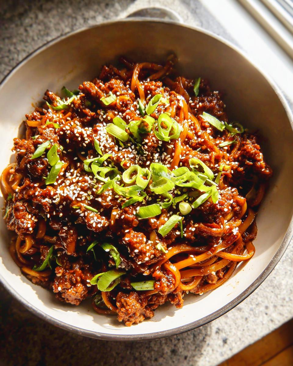 Mongolian Ground Beef Noodles Recipe - Other 3