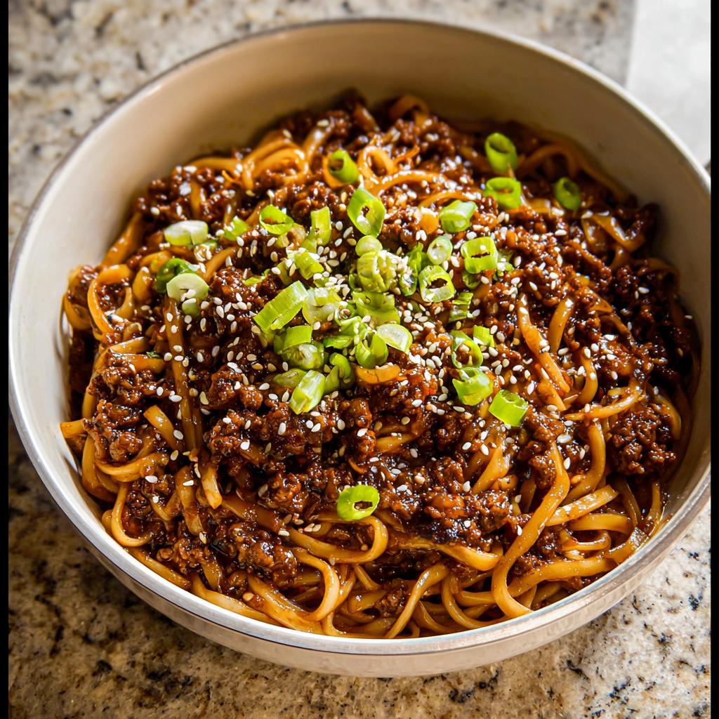 Mongolian Ground Beef Noodles Recipe - Tasty