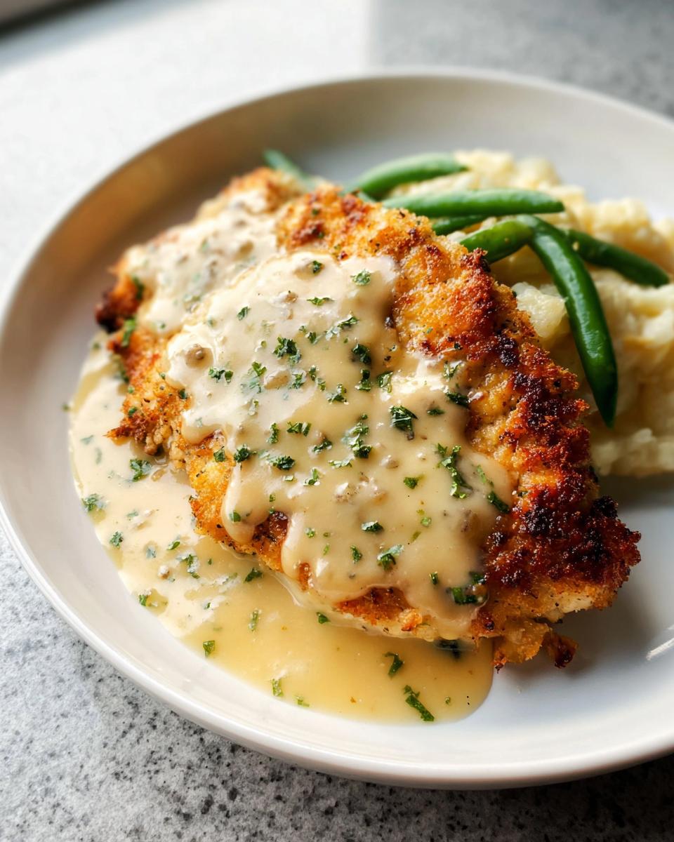 Parmesan Crusted Chicken with Creamy Garlic Sauce - Other 1