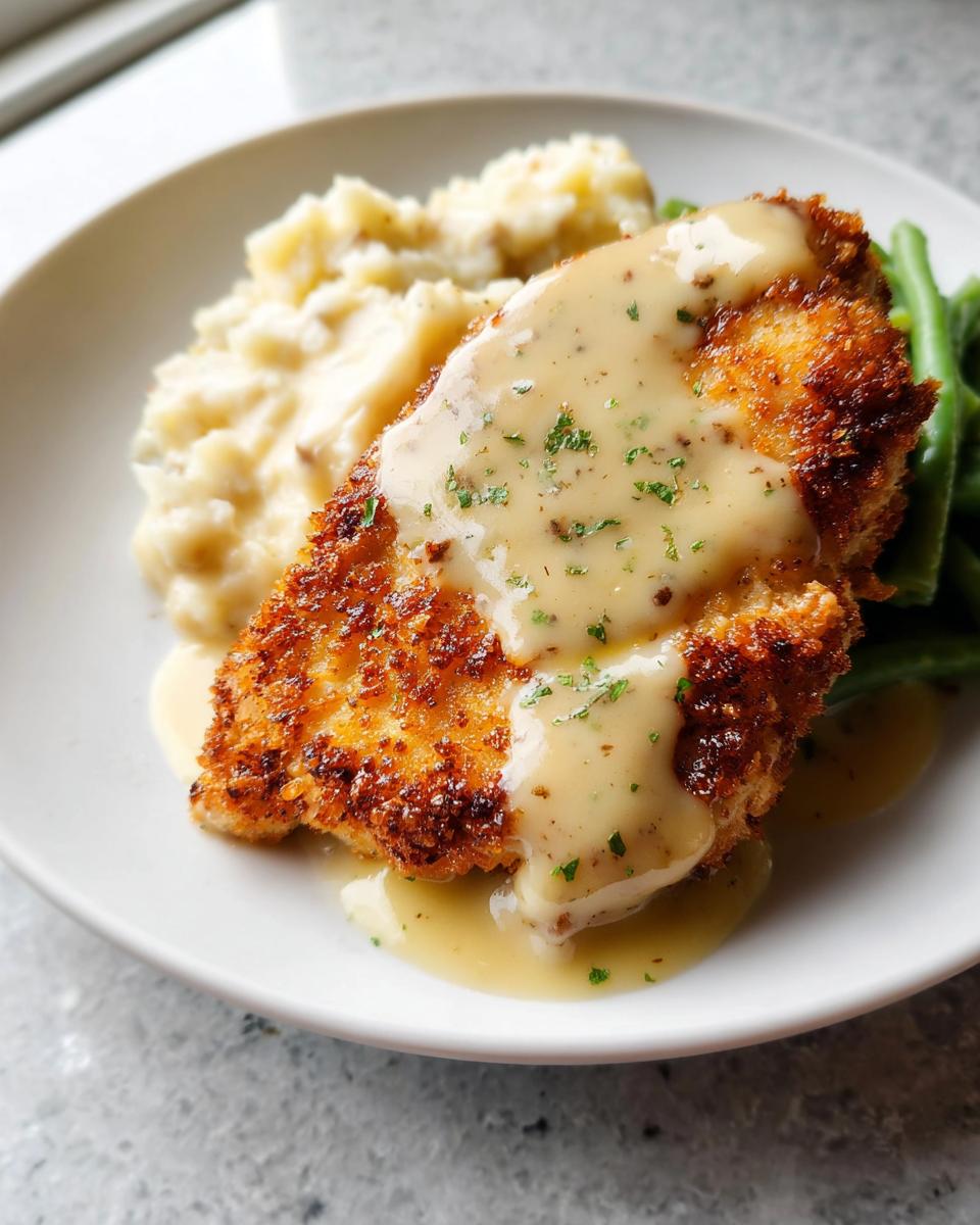 Parmesan Crusted Chicken with Creamy Garlic Sauce - Other 3