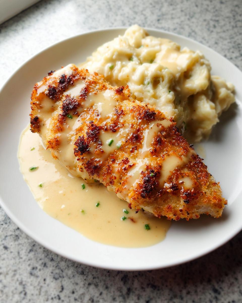 Parmesan Crusted Chicken with Creamy Garlic Sauce - Other 4