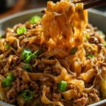 Potsticker Noodle Bowl with Pork & Cabbage Slaw - Featured