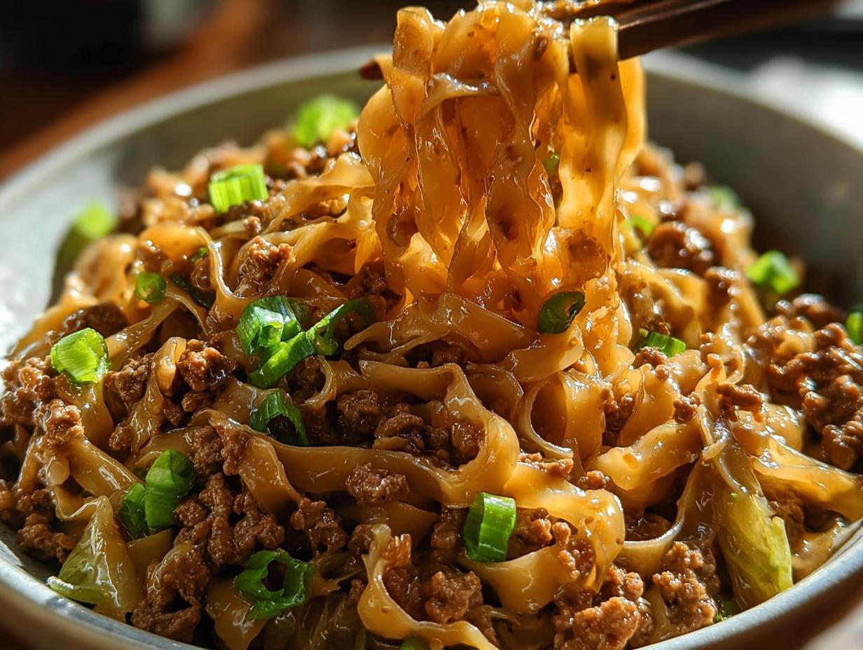 Potsticker Noodle Bowl with Pork & Cabbage Slaw - Featured