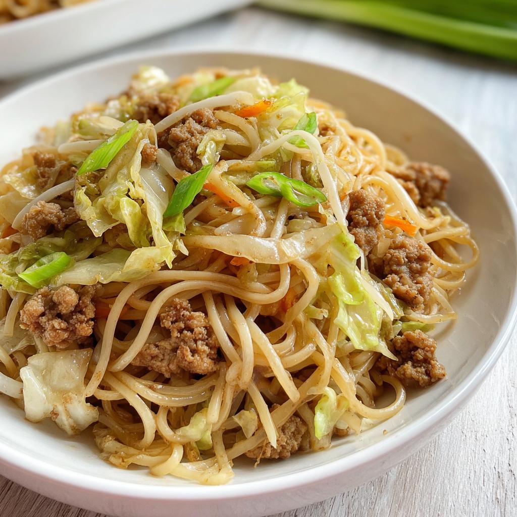Potsticker Noodle Bowl with Pork & Cabbage Slaw - Tasty
