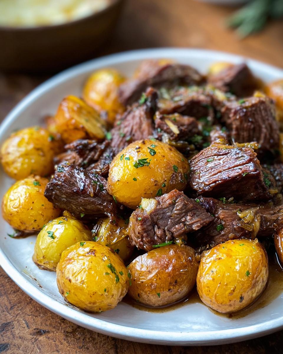 Slow Cooker Garlic Butter Beef with Potatoes - Other 2