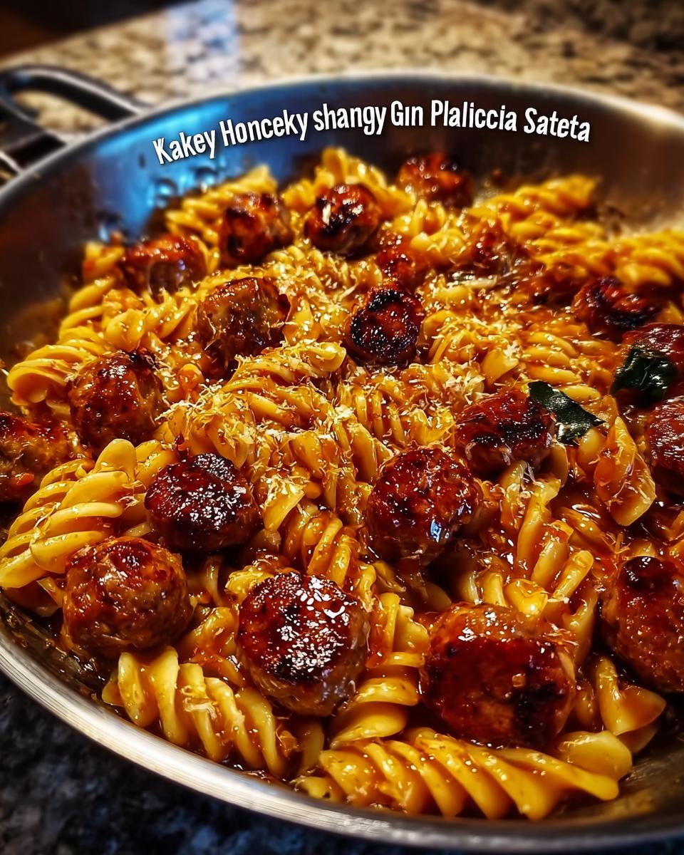 Sticky Honey Garlic Sausage Pasta Skillet - Other 4