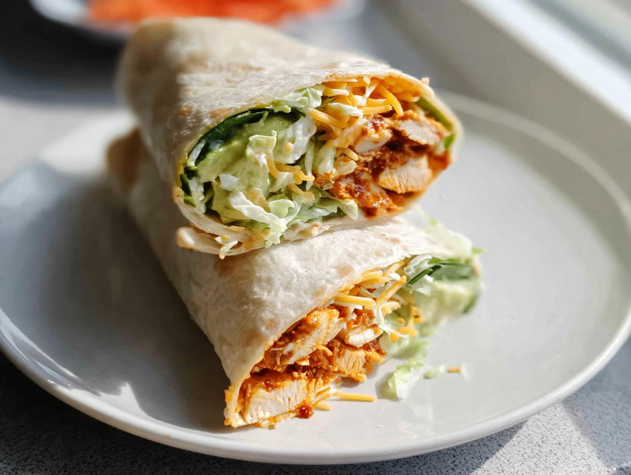 A delicious wrap filled with creamy spinach, eggs, shredded cheese, and lettuce.